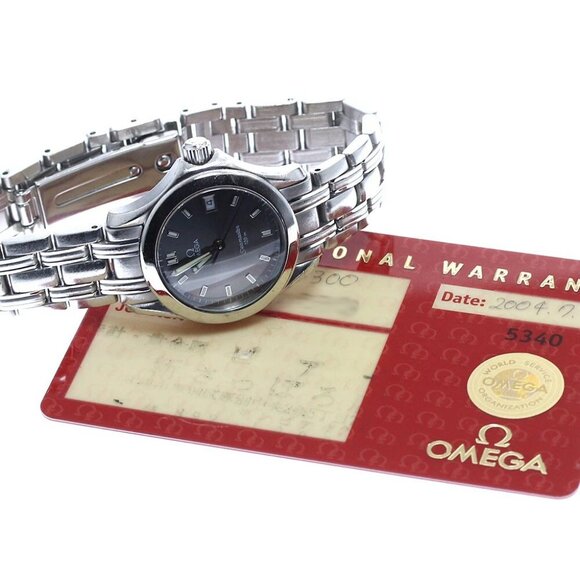 OMEGA Seamaster120 2581.43 Date gray Dial Quartz Ladies Watch - Picture 2 of 12